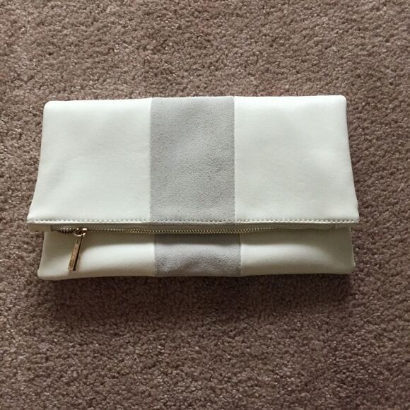 Nordstrom BP White Tonal Clutch - Picture 2 of 4